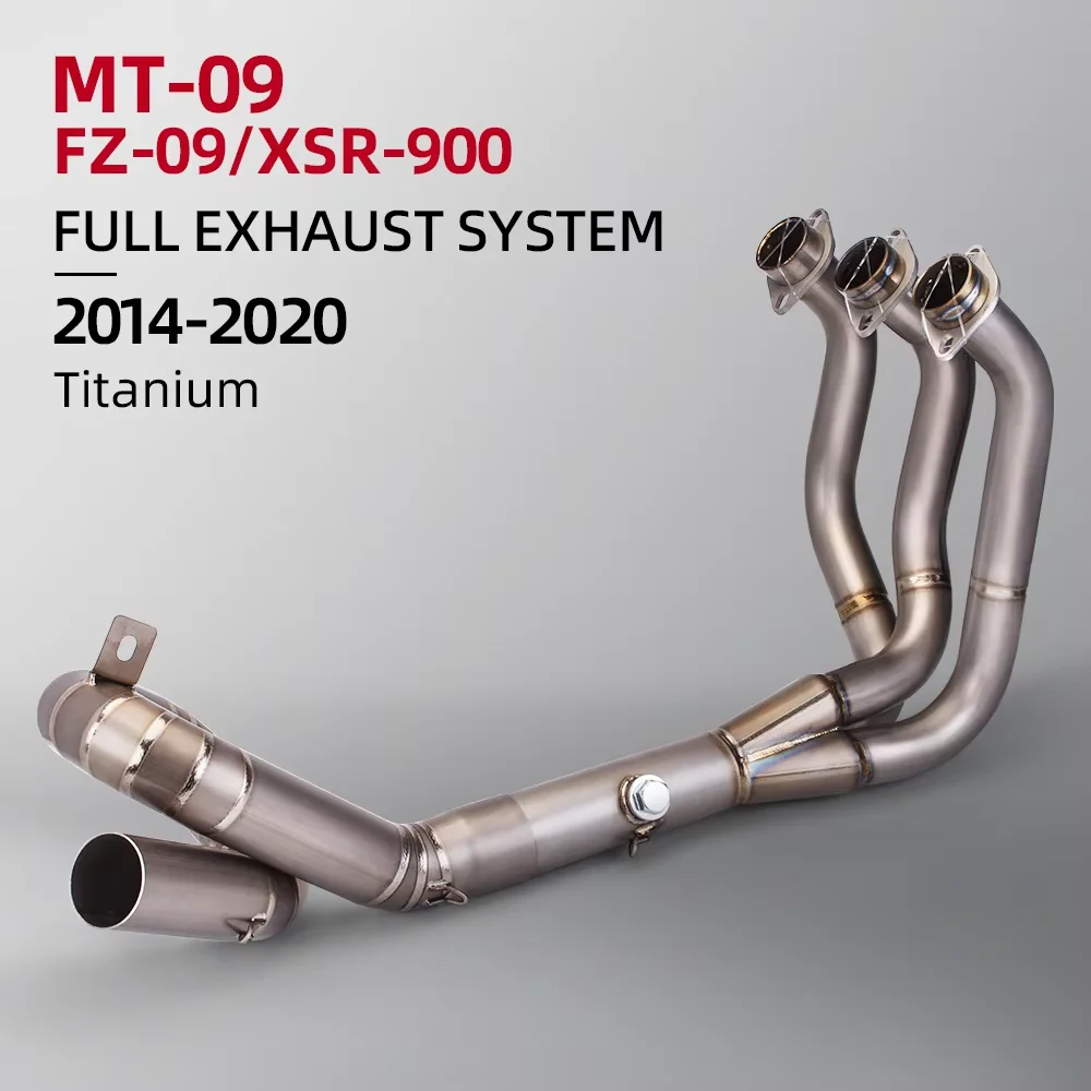 

Надевается для Yamaha MT09 FZ09 XSR900, титановый сплав, коллектор выхлопной системы мотоцикла, передняя трубка, соединительная труба