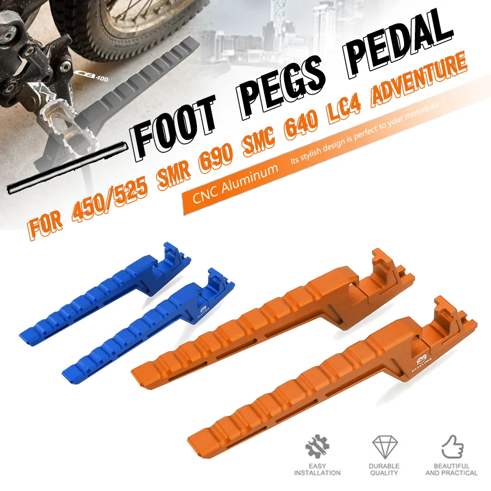 FOR KTM 150/200/250/300/525 XC Foot Peg Passenger Extensions Footpegs Extended CNC Motorcycle 200/250/300/350/400/450/500 XC-W