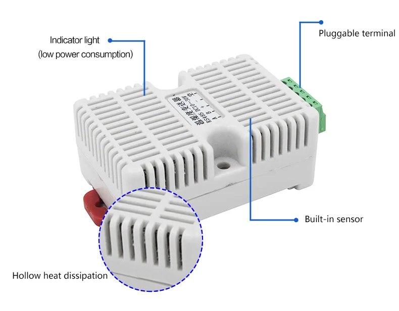 RS485 Temperature Humidity Transmitter Resistive Modbus Rtu Temperature Sensor