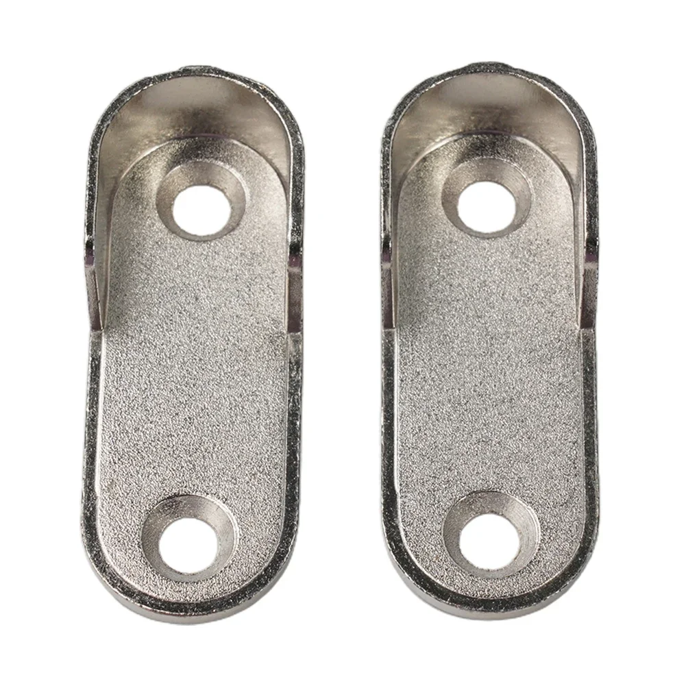 

2/4/8pcs Wardrobe Clothes Tube Support Closet Rod Pole End Bracket Thickening Holder 47*19*2mm Closet Brackets Hardware