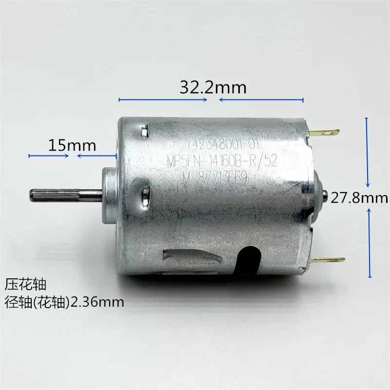 Micro NICHIBO RS-365-14160/52 Carbon Brush Motor DC 6V-24V 18V 8200RPM Large Torque for Sweeping Machine/ Toy Model