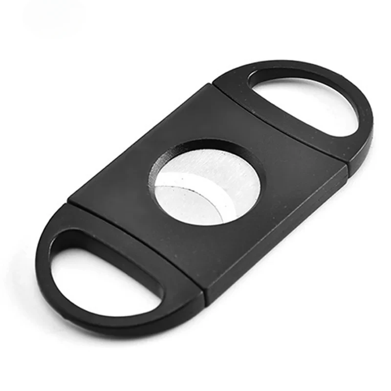 Black Cigar Cutter Stainless Steel Sharp Cigar Cutter Manual Cigarette Breaker Cigar Accessories Wedding Party Souvenir Gifts