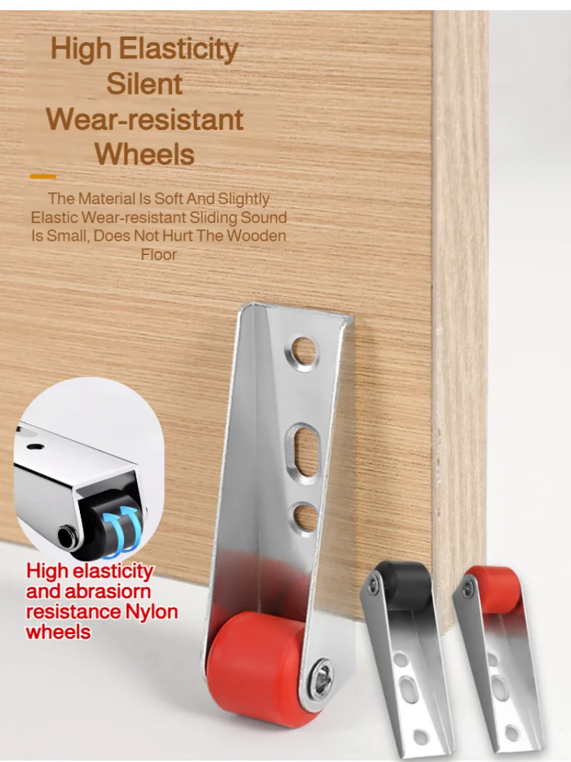 Door Anti Sag Sliding Roller Durable Wear Resistant Base Old PVC Swing Door Floor Support Replacement Hardware Parts