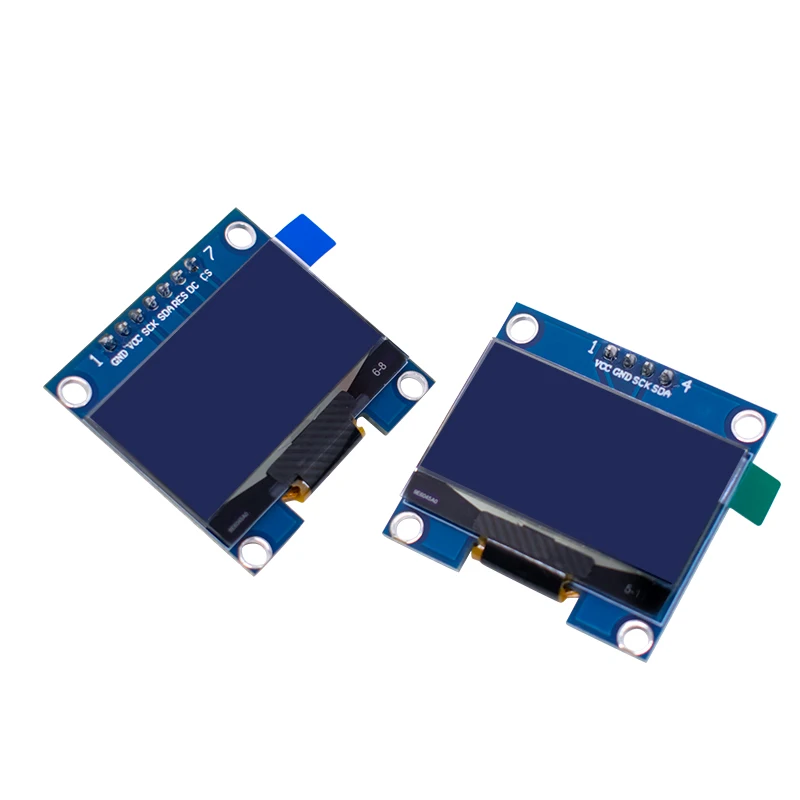 Imagem -04 - Tela de Exibição do Módulo Oled Led Lcd Branco Azul 128x64 Spi Iic I2c Sh1106 4pin 7pin 128x64 128x64 Placa Desencapada