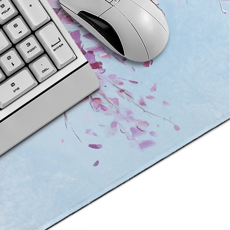 Cherry Blossom Branch Mouse Pad Gamer XL Large Computer Mousepad XXL MousePads Playmat Soft Gaming laptop Desktop Mouse Pad