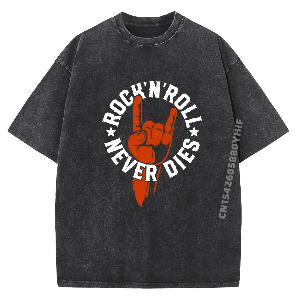 

Never Dies And Roll Designer T Shirt Men Mens Gifts Printed Tshirt Comfortable Washed Shirt Chinese Style