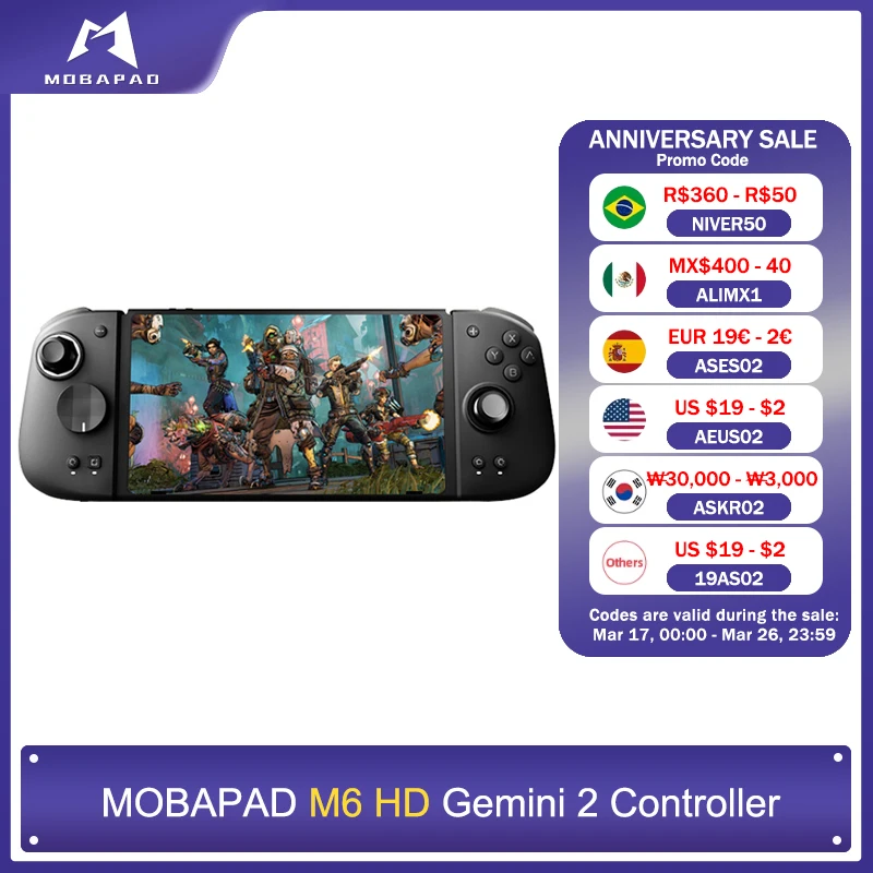 Mobapad M6 HD dla Nintendo Switch / Switch OLED Regulowany joystick Kontroler efektu Halla JoyPad Panele Pokrywa Wymień