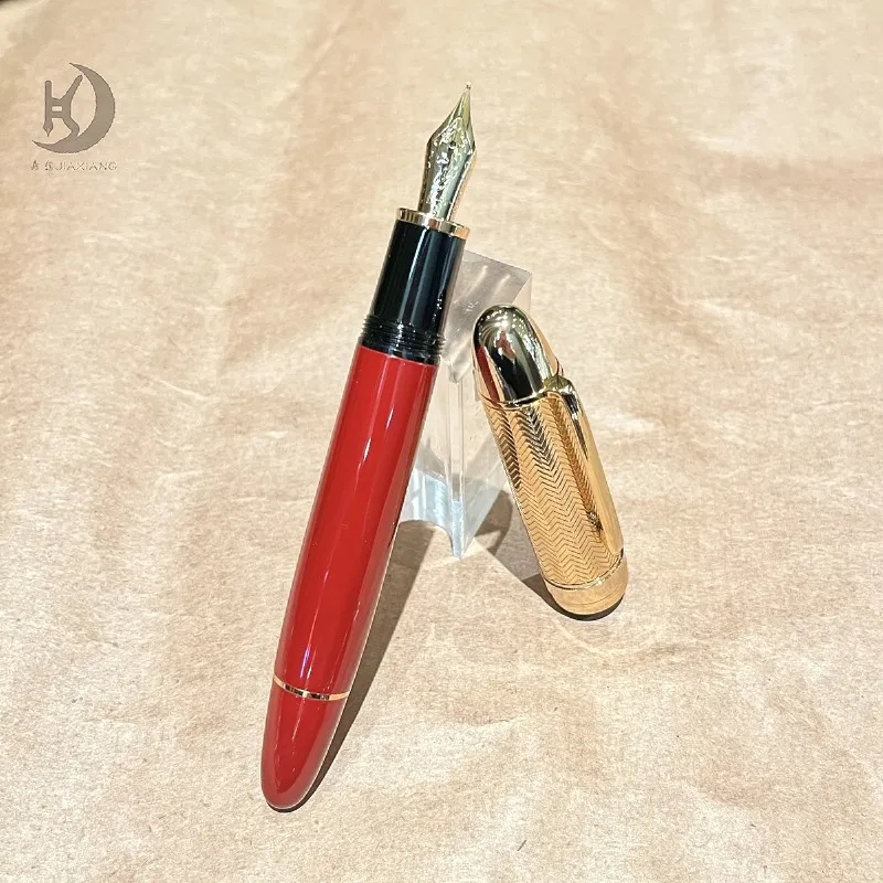 

JD 149 Professional Executive Office Premium Red Golden Calligraphy Pen,Business Signature Pen,Ideal for Journaling