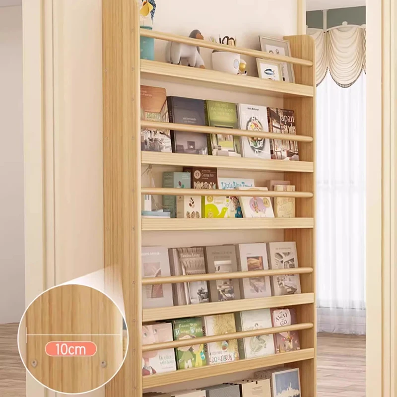 Wooden Bookcase Books Organzier Industria Living Room Tall Bedroom Organizer Office Rangement Livre Enfant Modern Furniture