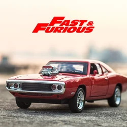 1:32 Dodge Charger Alloy Car Model Diecasts & Toy Vehicles The Fast And The Furious Classic Metal Car Toys For Children A142