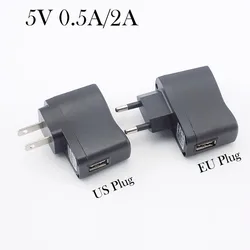 USB Charger 5V 0.5A 2A Micro Wall  AC to DC Charging EU/US Universal Power Adapter Supply 100V-240V Output
