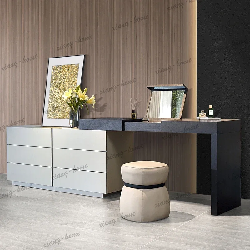 FG College Dorm Essentials Luxury Vanity Table Storage Stool Service Dressing Table Cosmetics Desk Penteadeira Chinese Furniture