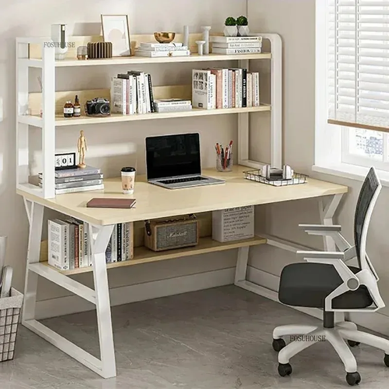 Desktop Computer Desks with Drawer Office Furniture Student Study Desk Simple Modern Office Desks Home Bookshelf Integrated GM