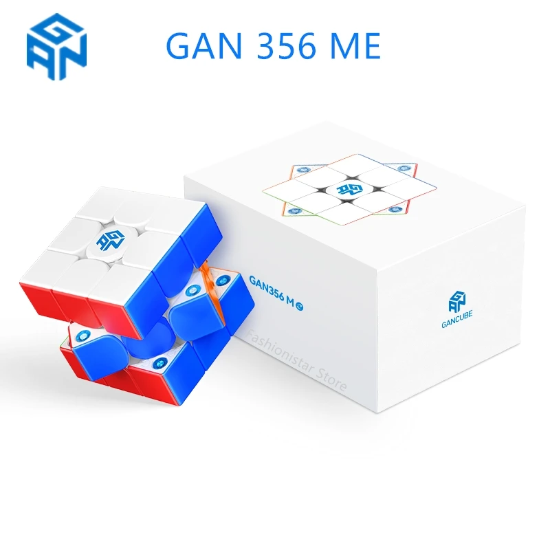 GAN 356 ME 마그네틱 매직 스피드 큐브, 스티커리스 전문 큐브 피젯 장난감, GAN 마그네틱 큐브, GAN356 ME 3x3x3 GAN 356 ME 3X3x3 Magnetic Magic Speed Cube 