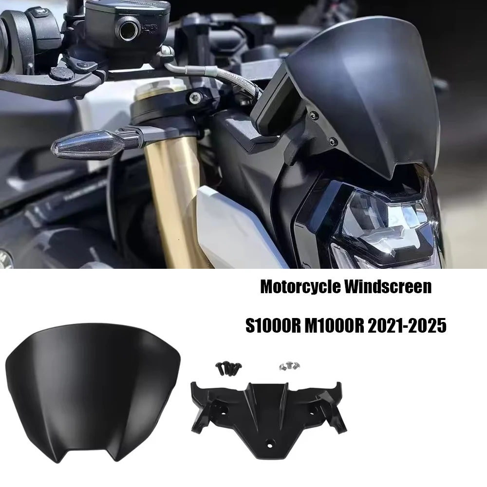 

Для BMW S1000R M1000R 2021-2025 новый мотоцикл ветровое стекло дефлектор аэродинамический спойлер лобовое стекло щит