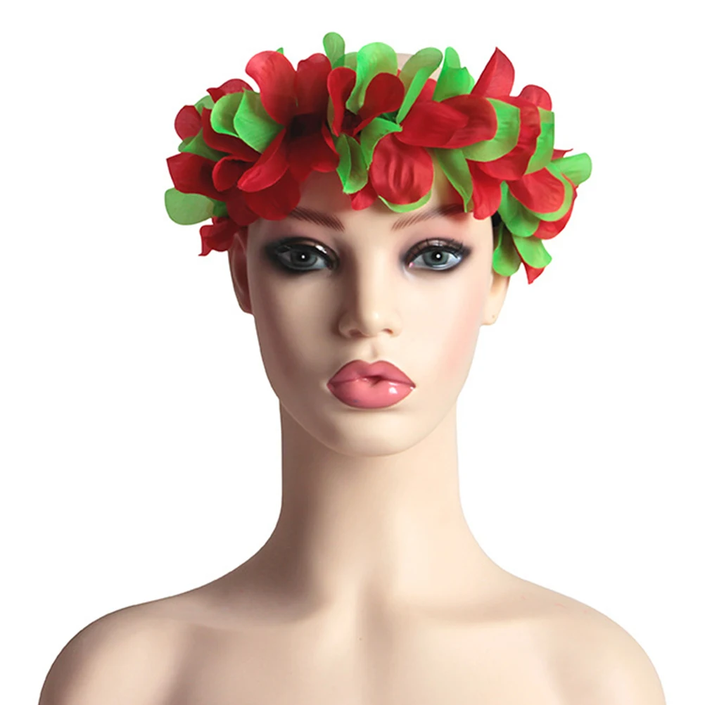 

5pcs Flower Hair Hoops Hawaii Beach Holiday Wedding Festival Decorative Headdress For Women Mixed Colors Easy Wear Hairstyle