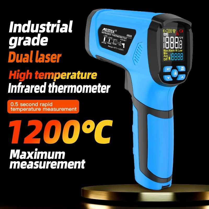 Berührungs loses Industrie-Infrarot-Thermometer-50-1200c Pyrometer ir05 digitales Industrie thermometer berührungs loses Thermometer