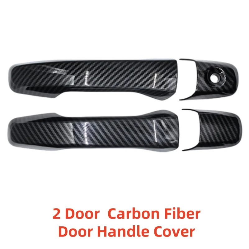 Carbon Car Accessory Door Handle Cover Trim Paste Style Chrome Silver For Ford Explorer 2011 2012 2013 2014 2015 2016 2017 2018 view 5