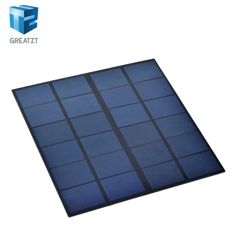 GREATZT 6V 660mA 4W Solarpanel Polykristallin 170*170MM Mini Sunpower Solarsystem DIY für Batterie-Handy-Ladegerät