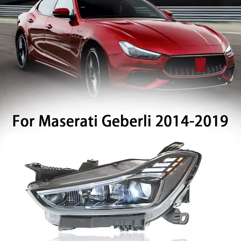 

Car Lights For Maserati Ghibli Headlight 2014-2019 Full LED Projector Front Lamps Upgrade 2023 Style Car Accessories
