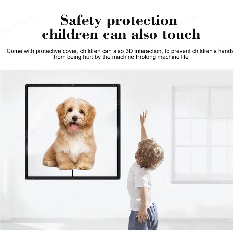 Latest 3D Holographic Display Fan with Cover 45cm WiFi Control Light Emitting Diode Signage Advertising Holographic Projector