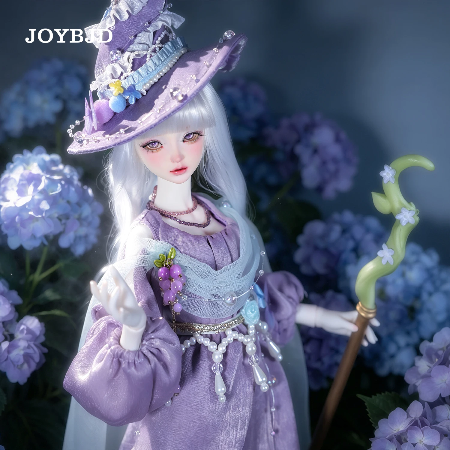 JOYBJD 1/4 Cali Fullset F Resin Toy Ball Jointed Doll – Forest Magic Witch with Muxi Body and Witch Hat Accessory