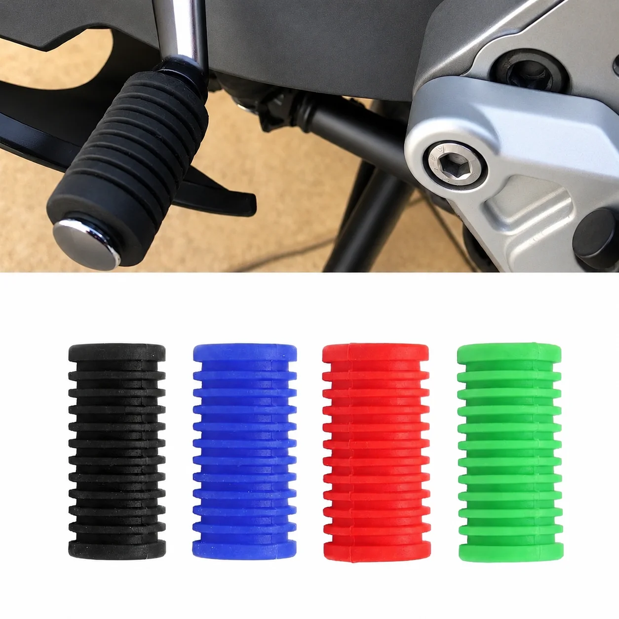 2PCS Universal Anti-Slip Motorcycle Gear Shift Lever Cover Silicone Protective Shifter Sleeve Shoe Guard Moto Modified Parts