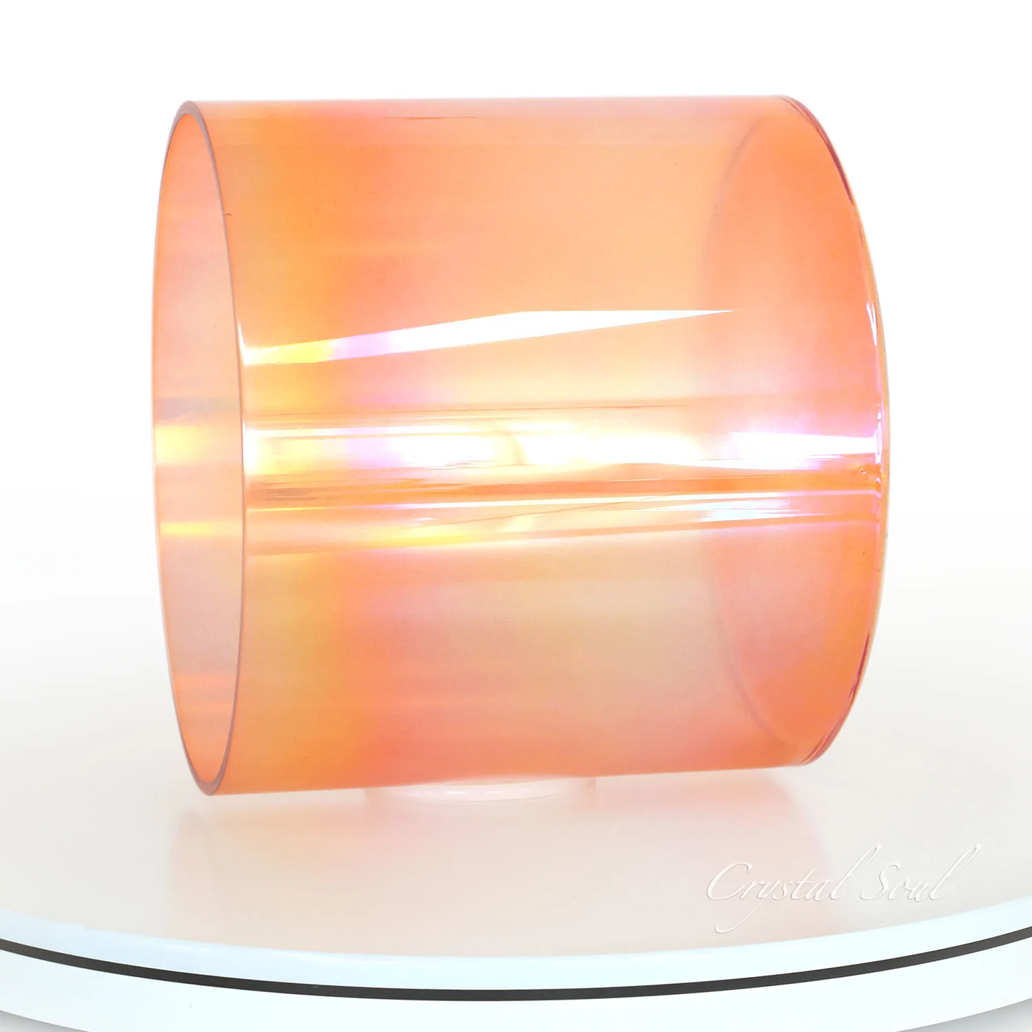 Hooqu كريستال الروح شفافة جرس الموسيقى الكيمياء واضح الكوارتز 432 هرتز شفاء التأمل مع حقيبة مجانية شقرا مجموعة