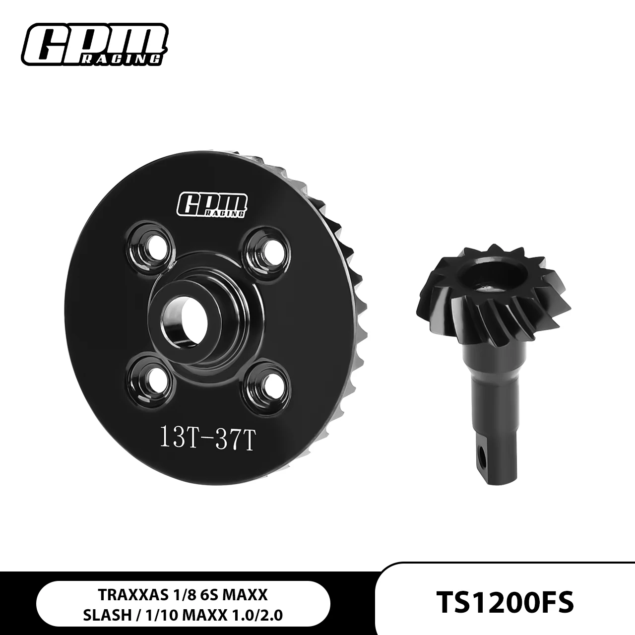 GPM CS F & R Spiral Diffs Gear Assembly TRAXXAS 1/10 Maxx 1.0/2.0 1/8 Maxx Slash