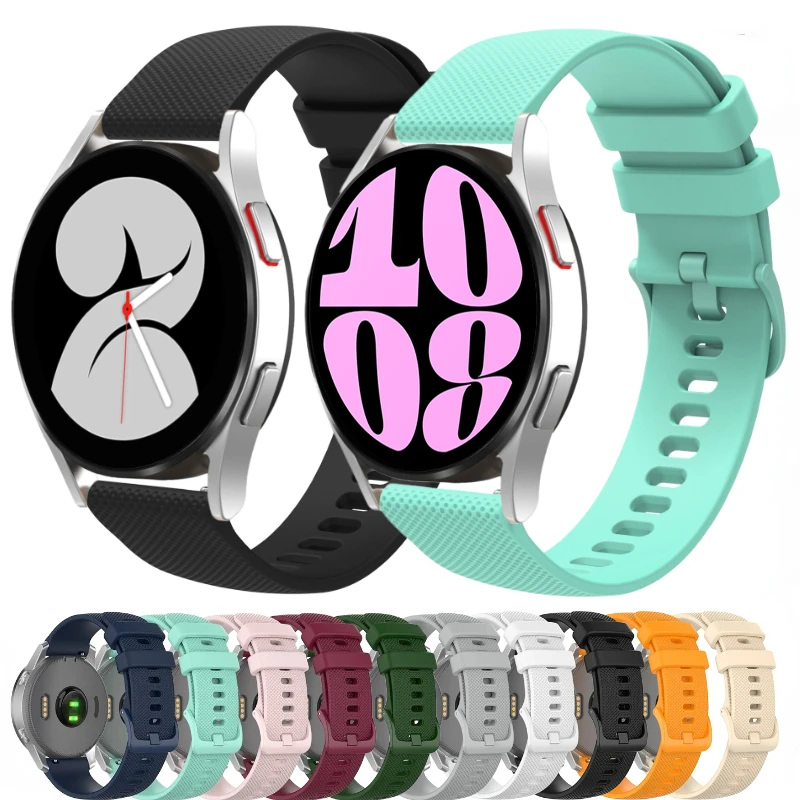 Silicone Strap for Samsung Galaxy Watch 6 5 4 40mm 44mm Huawei Watch GT 2/3 Pro Sports Bracelet Wristband for Amazfit GTR Correa