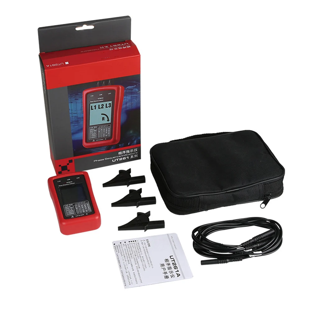 UT261A Misuratore di rotazione compatto per test CAT III 600 V con doppia protezione isolante Adatto per sistemi CA da 40 V a 690 V