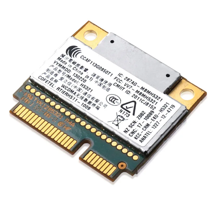 H5321 FRU: 60Y3297 04W3786 half-MINI PCI-E GSM EDGE GPRS HSPA+21MBPS GPS WLAN Card for  T430 S430 X230 W530 X131