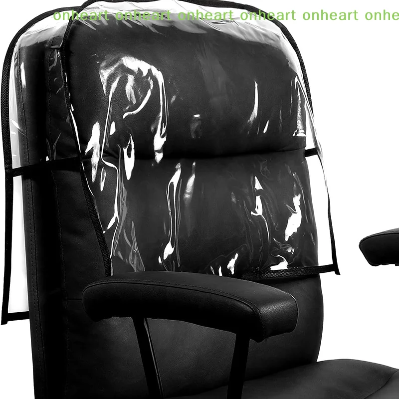 Clear Square Salon Chair Cover Protectors Waterproof Hairdressing Chair Back Covers Fit Standard Salon And Office Chairs