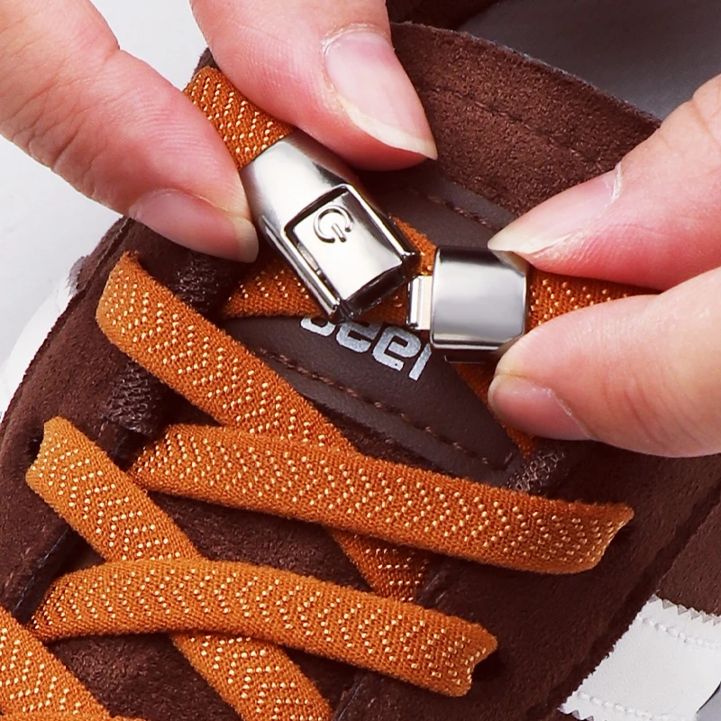 Elastische Schnürsenkel ohne Binden mit Druckverschluss, Schnellverschluss-Schnürsenkel für Sneaker, Schnellwechsel-Schnürsenkel für Kinder & Erwachsene