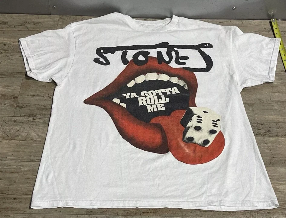 Camiseta Gráfica Rolling Stones Língua Tamanho para Mujer