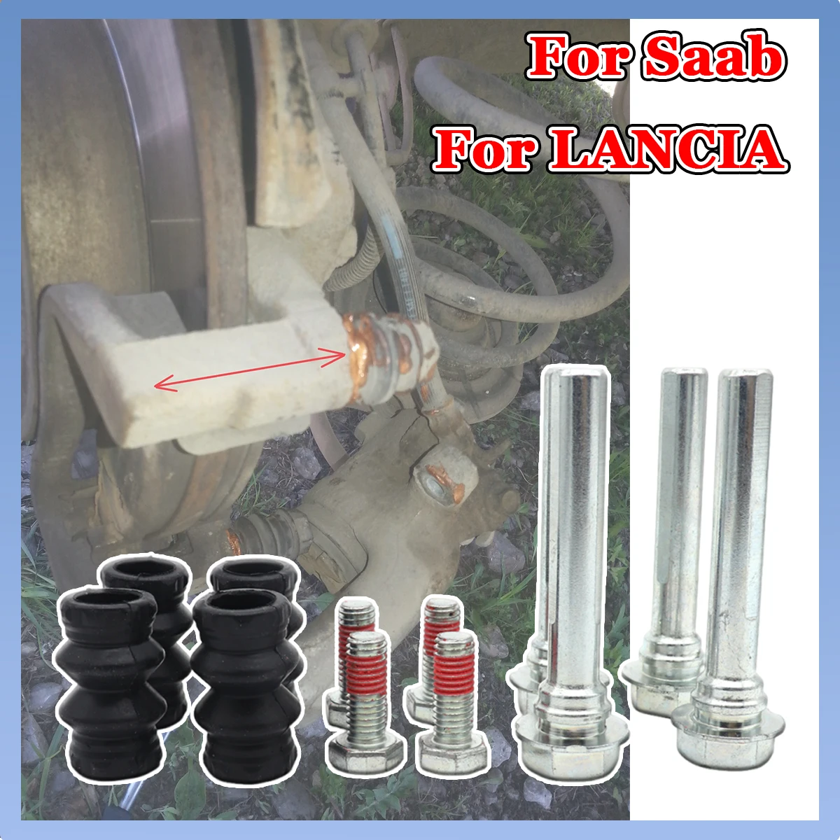 

Brake Caliper Cylinder Slider Guide Pin Housing Bushing Boot Seal Kit For LANCIA LYBRA MUSA PHEDRA THESIS ZETA Saab 9-5 YS3G
