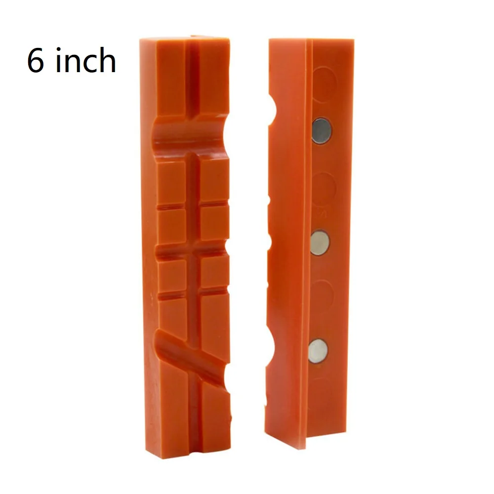 2 Stuks 4/5/6 Inch Magnetische Zachte Pad Kaak Rubber Voor Metalen Bankschroef Bench Machine Tools voor Metalen Bankschroef Bench Machine Tools