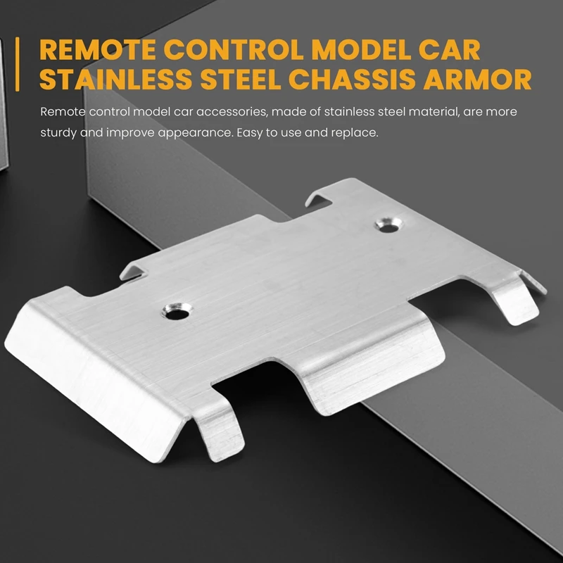 Stainless Steel Chassis Armor Axle Protector Skid Plate for RGT EX86190 EX 86190 LC76 1/10 RC Crawler Car Upgrade Parts