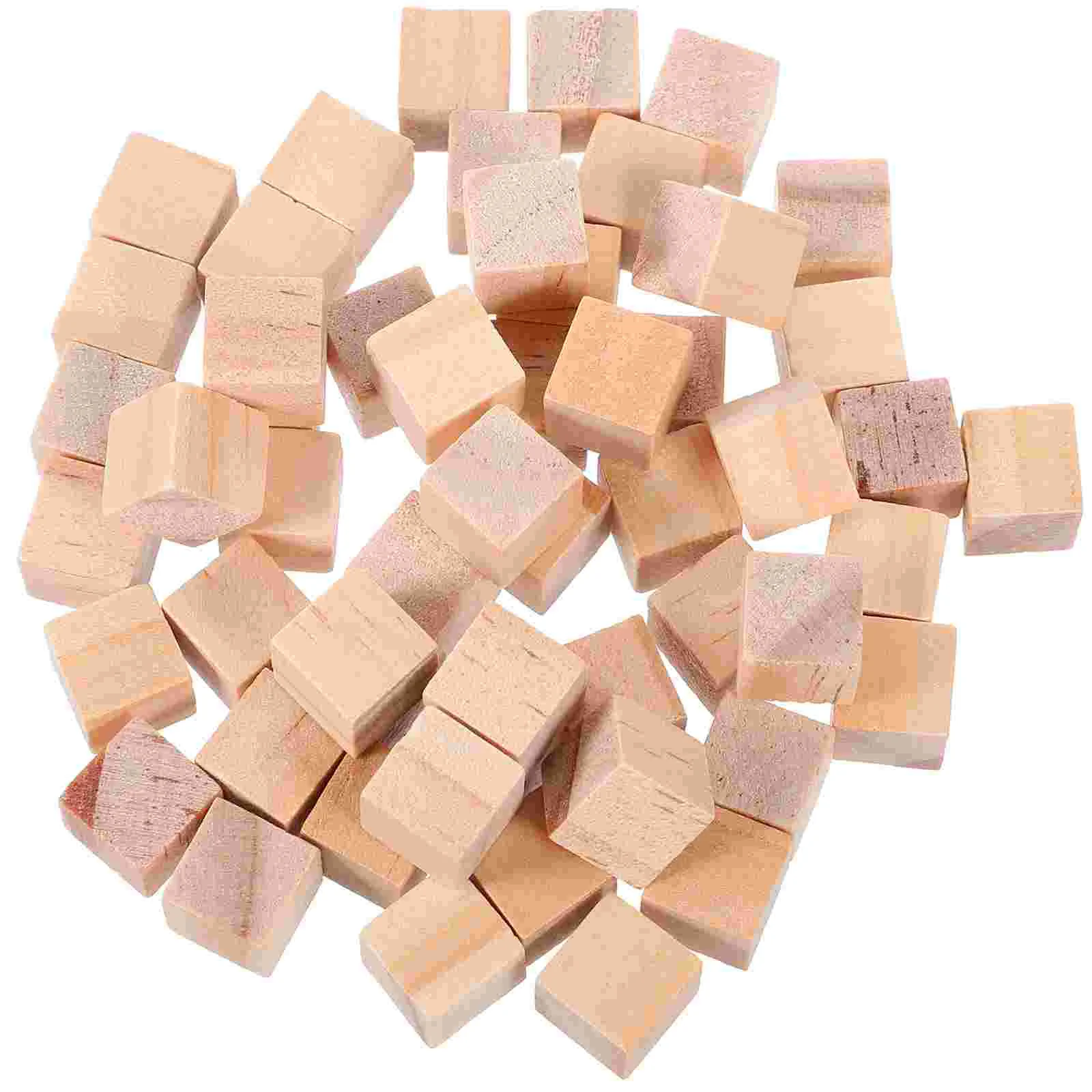 100 Pcs Solid Wood DIY Building Blocks Square Volume Mini Handmade 100pcs Children Toy Pine Toys