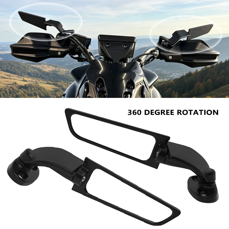 

For YAMAHA MT 07 MT07 MT 09 MT09 SP MT 10 MT10 SP Motorcycle Mirror Modified Wind Wing Adjustable Rotating Rearview Mirror