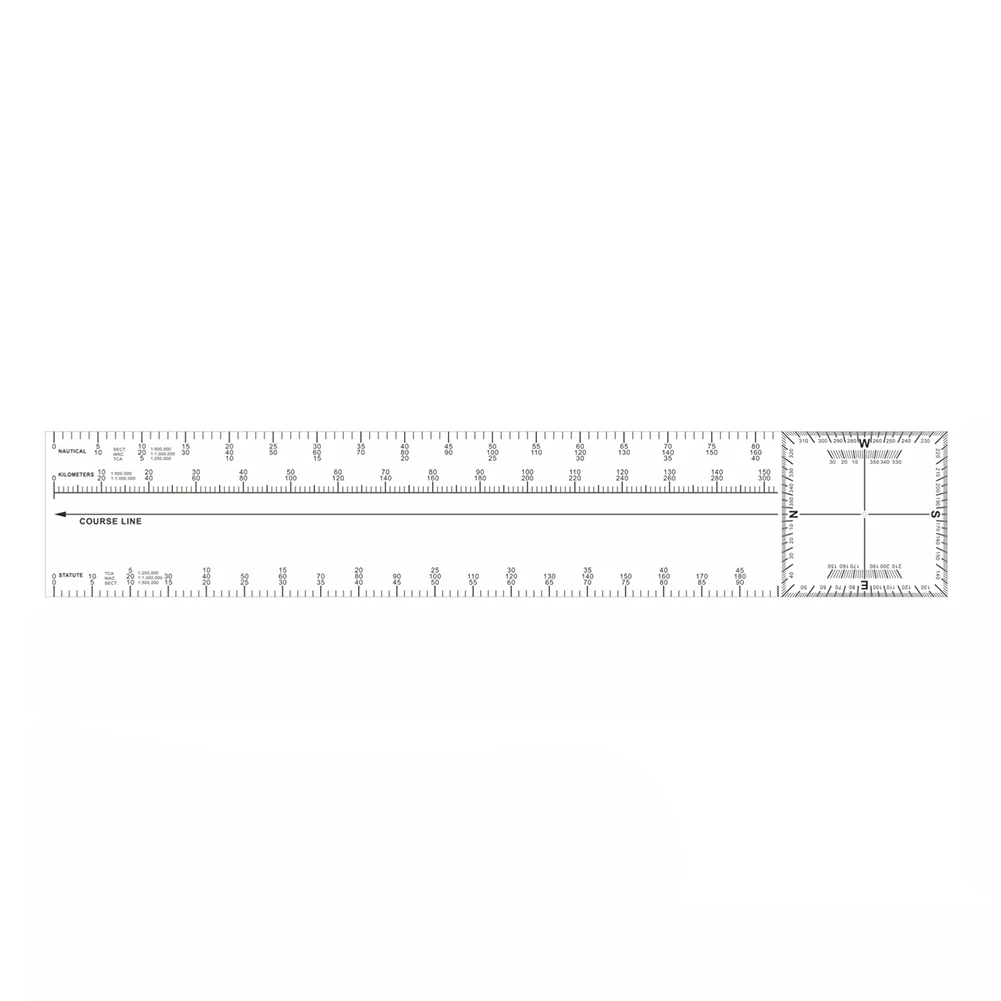 CNP-3 Foldable Navigation Slide Rule Flight Drawing Ruler Electronic Scale Protractor For Pilot Chart Measurement Tool