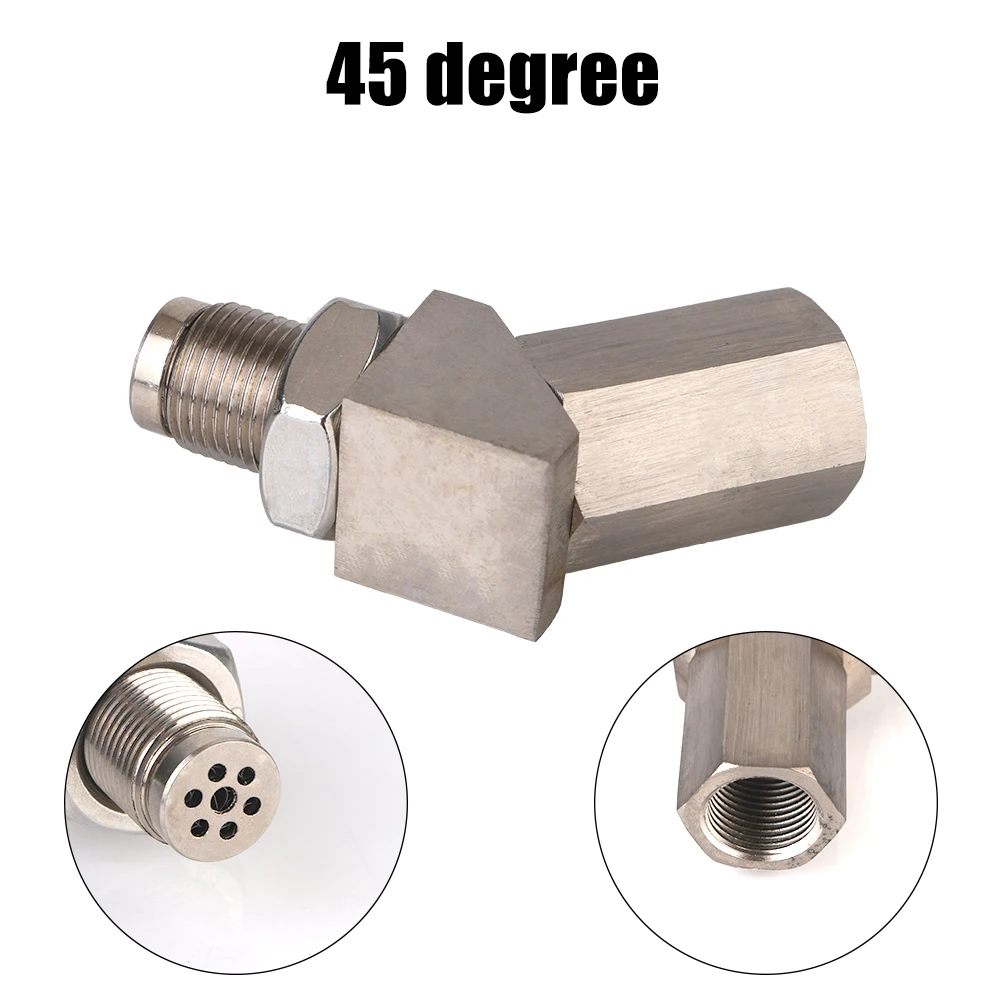 O2 Oxygen Sensor Spacer 90 Degree or 45 Degree O2 Bung Extension Catalytic Converter O2 Oxygen Sensor Extender Universal