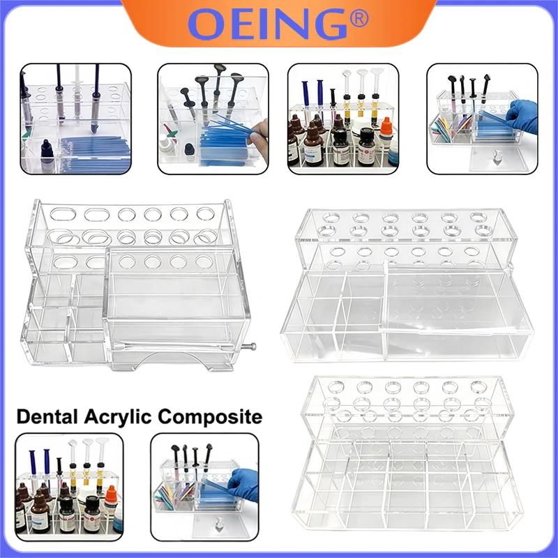 

1Pcs Dental Supply Storage Box, Acrylic Resin Holder, Heavy-Duty and Sturdy, Dental Workstation Organization