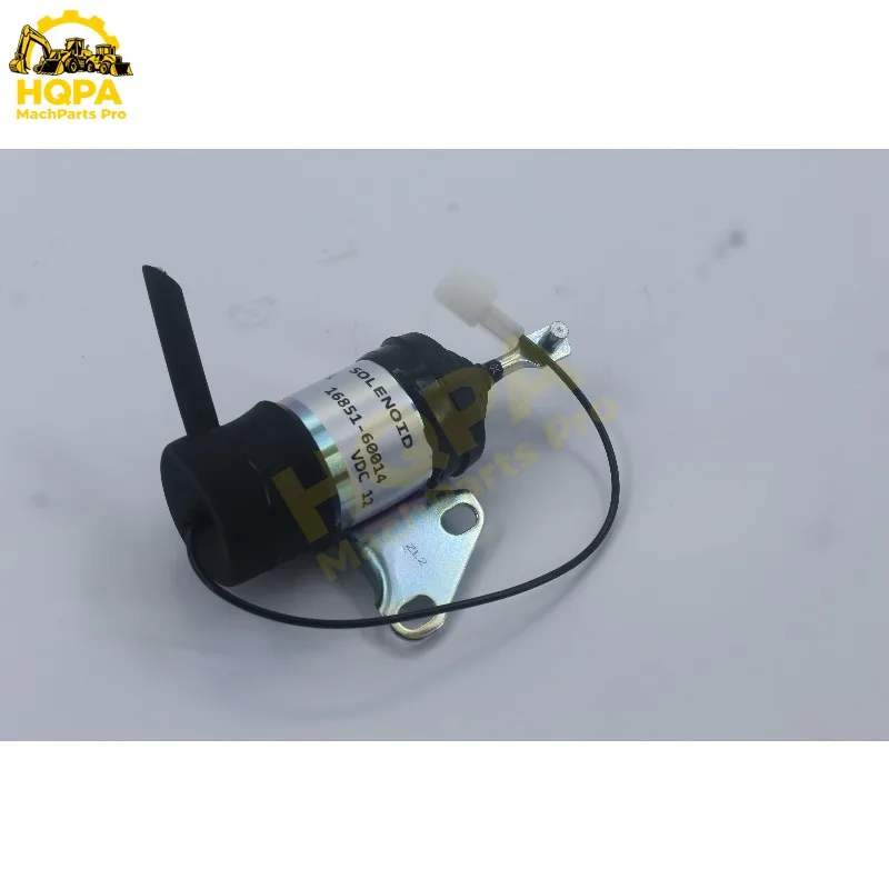 16851-60011 16851-60012 16851-60013 16851-60014 052600-4530 6670776 Fuel Shut Off Solenoid Vavle For Kubota Excavator G2160