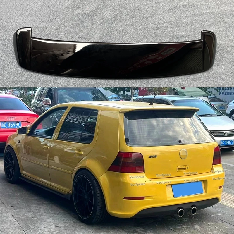 For Volkswage VW Golf 4 IV MK4 Standard and R32 2004-2008 ABS Material Unpainted Color Rear Roof Spoiler Trunk Wing Car Styling