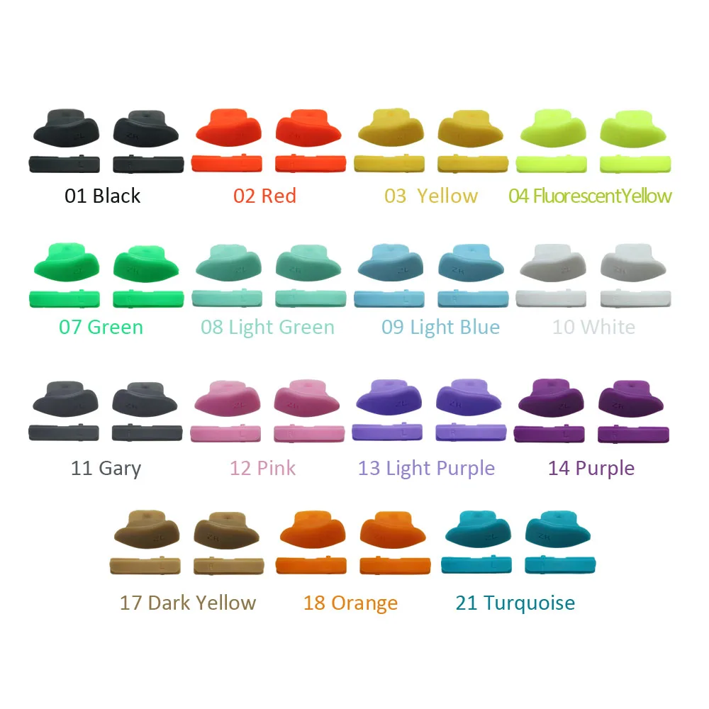 4 ชิ้น Handle Controller เปลี่ยนซ่อมปุ่ม ZR ZL L R จอยสติ๊กคีย์สําหรับ Nintendo Switch OLED Joy-Con Joycon NS