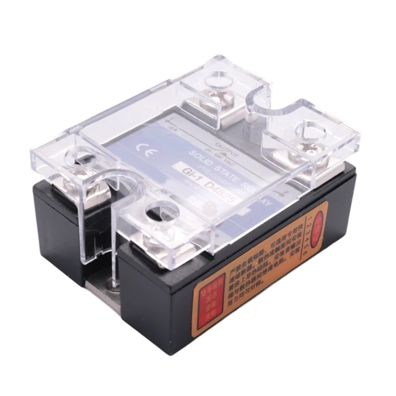 【HOT】5X SSR 25A 3-32V DC ถึง 24-480V AC โซลิดสเตตรีเลย์เฟสเดียว DC ควบคุม AC MGR-1 D4825 แรงดันไฟฟ้าโหลด