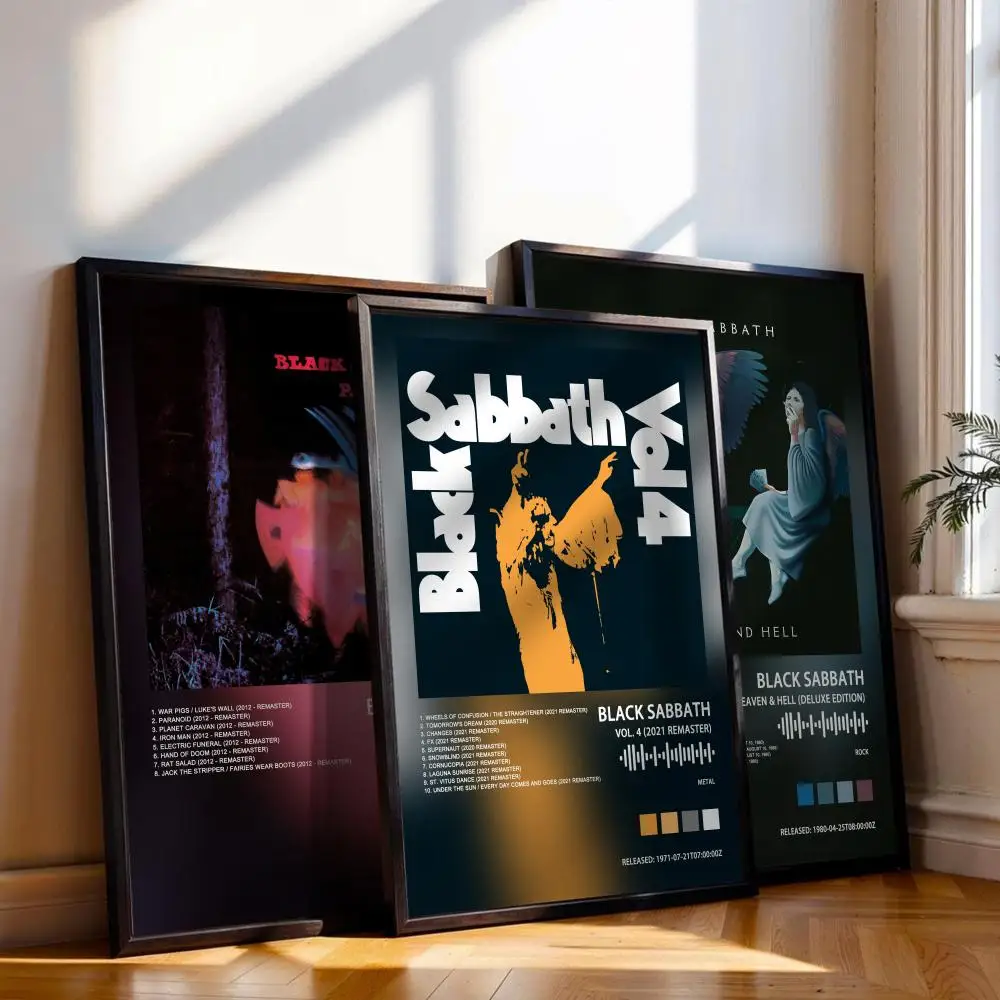 Black Sabbath Poster Musik Album Cover für Zimmer Leinwand Malerei Druck Kunst Home Wand Dekor Bild Geschenk