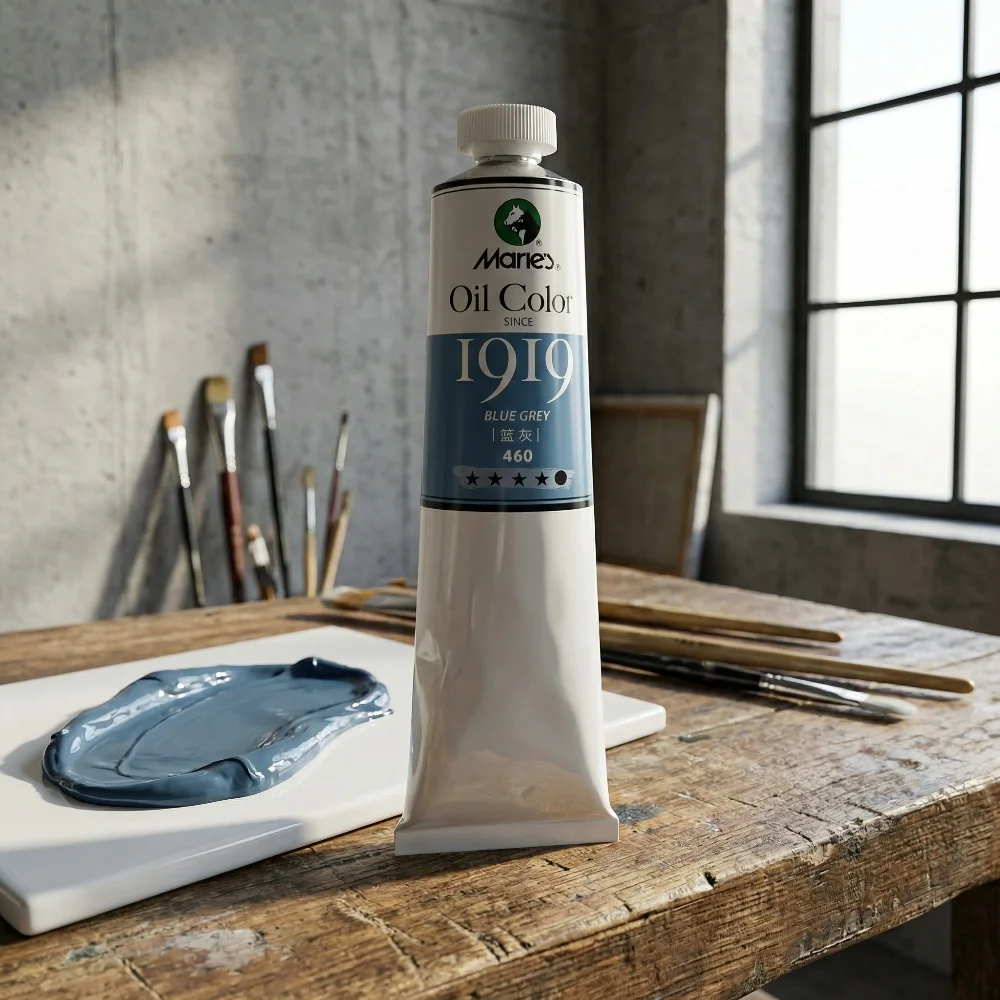 Marie's Premium Künstler-Ölfarbe 170ml Tube Reichhaltige Pigmente für Leinwand Stein Ei Keramik Holz Porträt Weiß – Detail 4