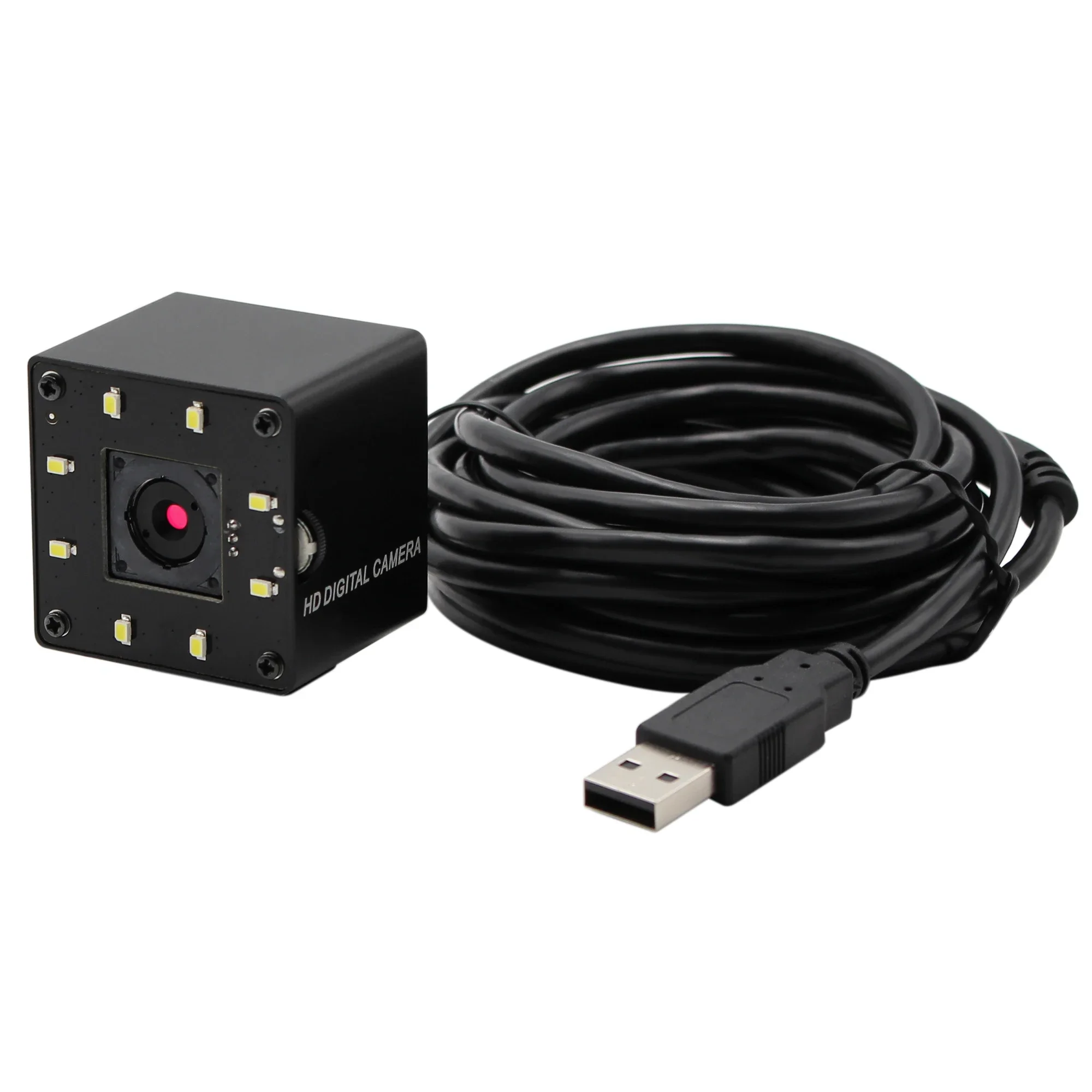 2026 ELP 5MP Autofocus Webcam CMOS OV5640 Sensor Night Vision White LEDS USB Camera Module With 30/45/60 Degree Lens